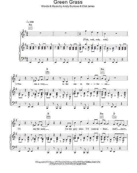 open zoom image for Green Grass - Piano/Vocal/Guitar, New, Main