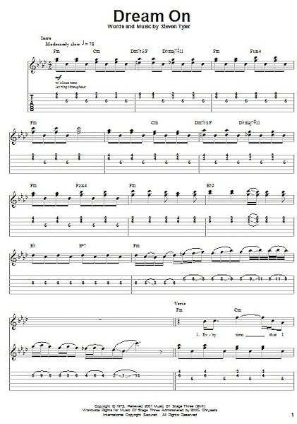 open zoom image for Dream On - Guitar Tab Play-Along, New, Main