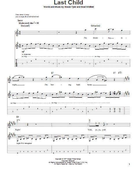 open zoom image for Last Child - Guitar Tab Play-Along, New, Main
