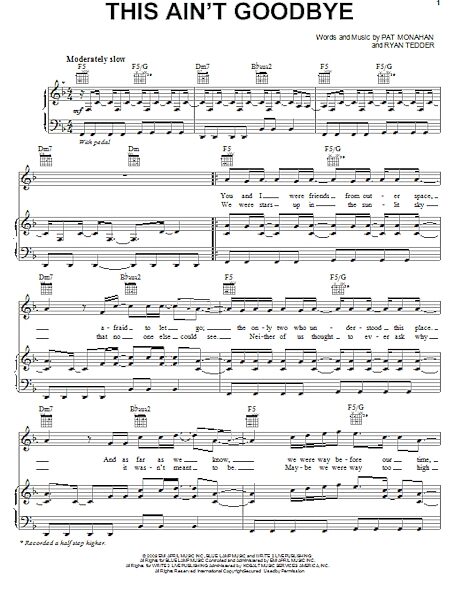 open zoom image for This Ain't Goodbye - Piano/Vocal/Guitar, New, Main
