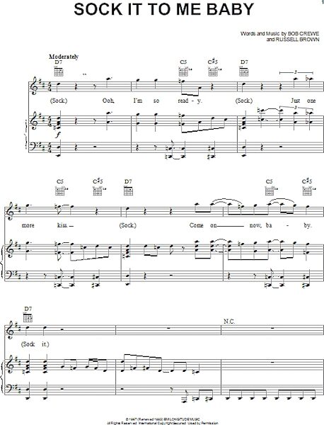 open zoom image for Sock It To Me Baby - Piano/Vocal/Guitar, New, Main