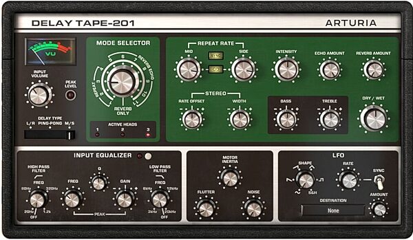 open zoom image for Arturia Delay TAPE-201 Effect Software, Digital Download, Action Position Back