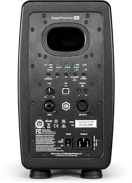 open zoom image for IK Multimedia iLoud Precision 5 MKII Monitor, Single, Black, Action Position Back