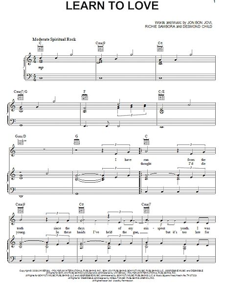 open zoom image for Learn To Love - Piano/Vocal/Guitar, New, Main