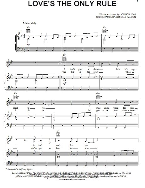 open zoom image for Love's The Only Rule - Piano/Vocal/Guitar, New, Main