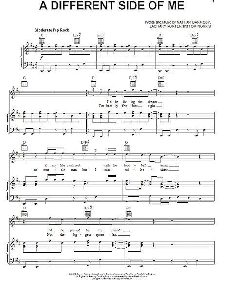 open zoom image for A Different Side Of Me - Piano/Vocal/Guitar, New, Main