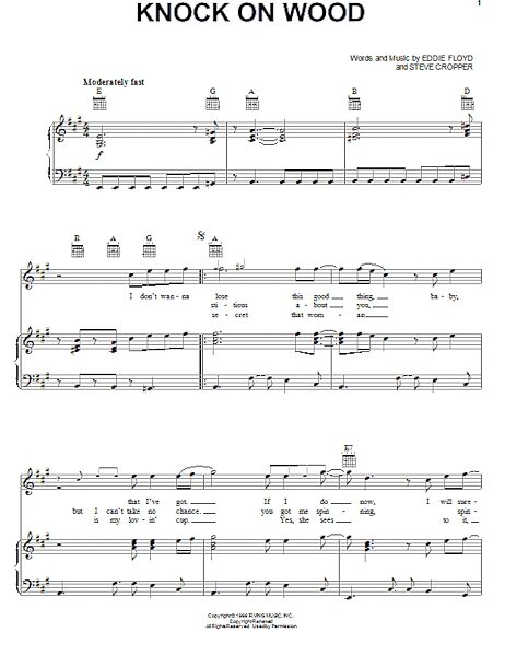 open zoom image for Knock On Wood - Piano/Vocal/Guitar, New, Main