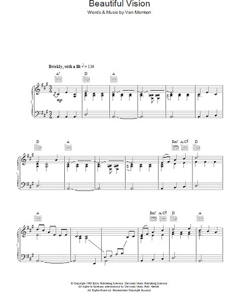 open zoom image for Beautiful Vision - Piano/Vocal/Guitar, New, Main