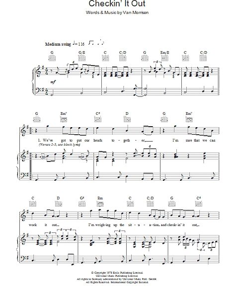 open zoom image for Checkin' It Out - Piano/Vocal/Guitar, New, Main