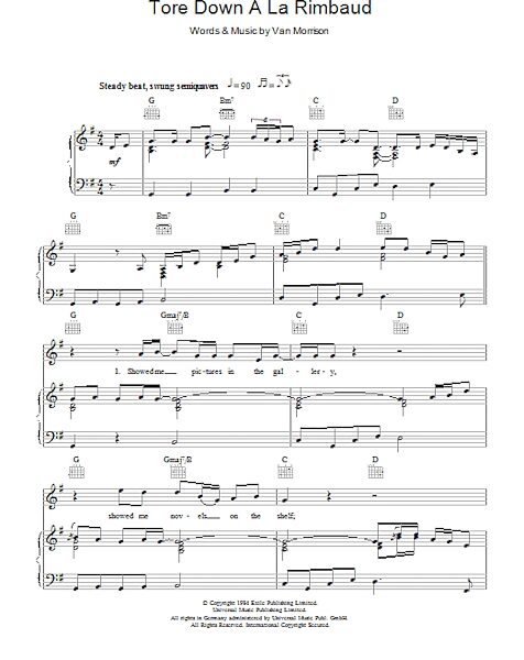 open zoom image for Tore Down A La Rimbaud - Piano/Vocal/Guitar, New, Main