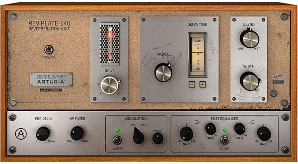 open zoom image for Arturia Rev PLATE 140 Effect Software, Digital Download, Action Position Back