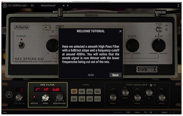 open zoom image for Arturia Rev SPRING-636 Effect Software, Digital Download, Action Position Back