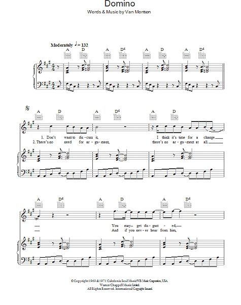 open zoom image for Domino - Piano/Vocal/Guitar, New, Main