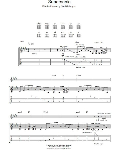 open zoom image for Supersonic - Guitar TAB, New, Main
