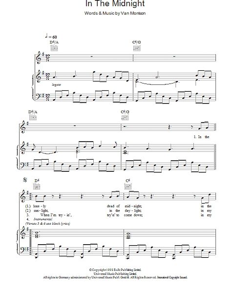 open zoom image for In The Midnight - Piano/Vocal/Guitar, New, Main