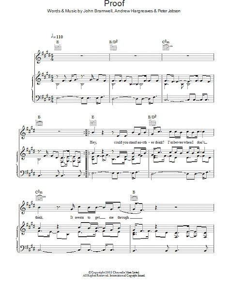 open zoom image for Proof - Piano/Vocal/Guitar, New, Main