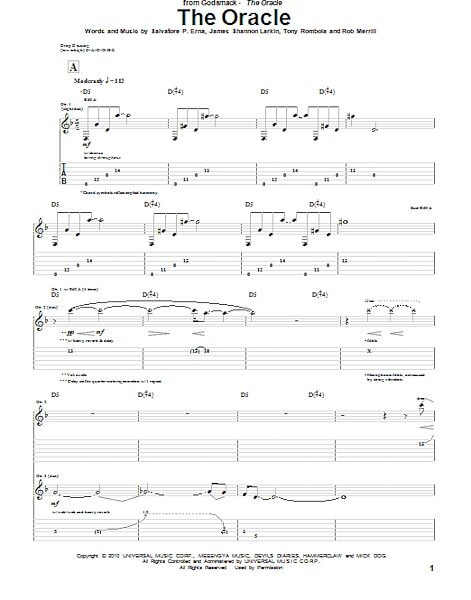 open zoom image for The Oracle - Guitar TAB, New, Main