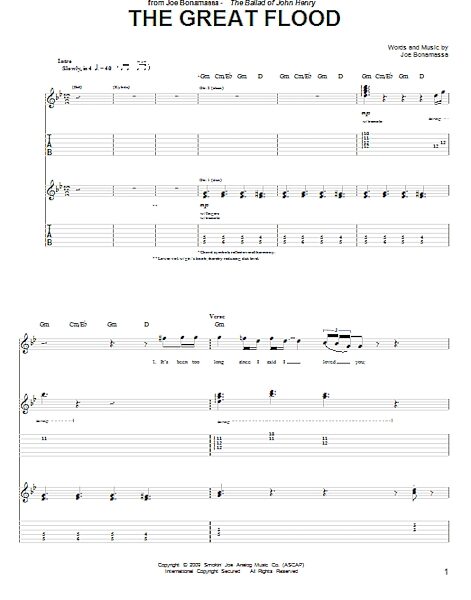open zoom image for The Great Flood - Guitar TAB, New, Main