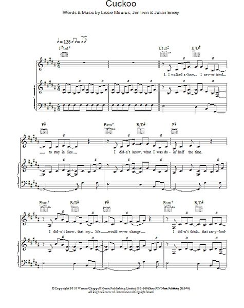 open zoom image for Cuckoo - Piano/Vocal/Guitar, New, Main