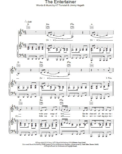 open zoom image for The Entertainer - Piano/Vocal/Guitar, New, Main
