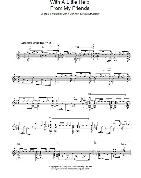 open zoom image for With A Little Help From My Friends - Easy Guitar, New, Main