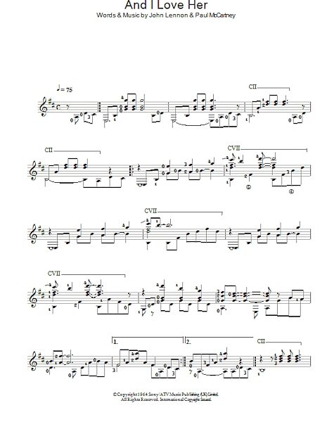 open zoom image for And I Love Her - Easy Guitar, New, Main