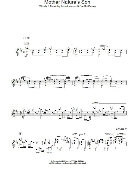 open zoom image for Mother Nature's Son - Easy Guitar, New, Main