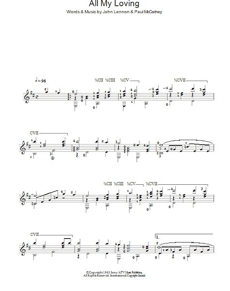 open zoom image for All My Loving - Easy Guitar, New, Main