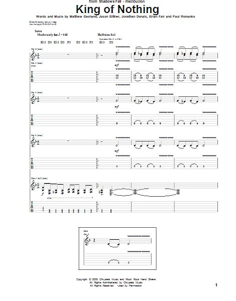 open zoom image for King Of Nothing - Guitar TAB, New, Main