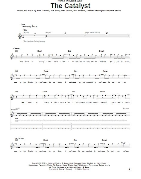 open zoom image for The Catalyst - Guitar TAB, New, Main