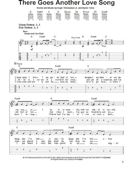 open zoom image for There Goes Another Love Song - Easy Guitar with TAB, New, Main