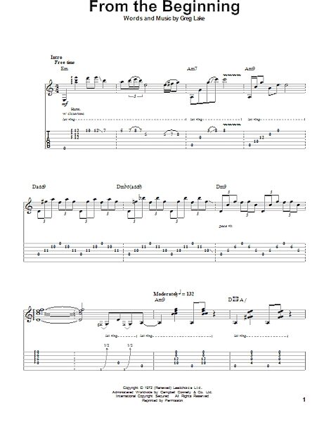 open zoom image for From The Beginning - Guitar Tab Play-Along, New, Main