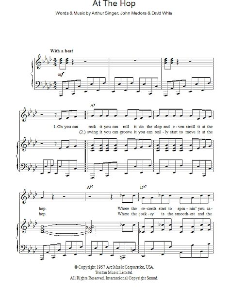 open zoom image for At The Hop - Piano/Vocal/Guitar, New, Main