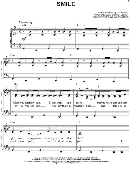 open zoom image for Smile - Easy Piano, New, Main