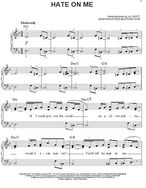 open zoom image for Hate On Me - Easy Piano, New, Main