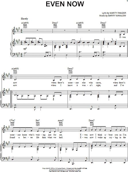 open zoom image for Even Now - Piano/Vocal/Guitar, New, Main