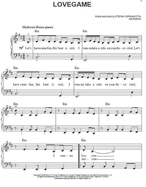 open zoom image for Lovegame - Easy Piano, New, Main