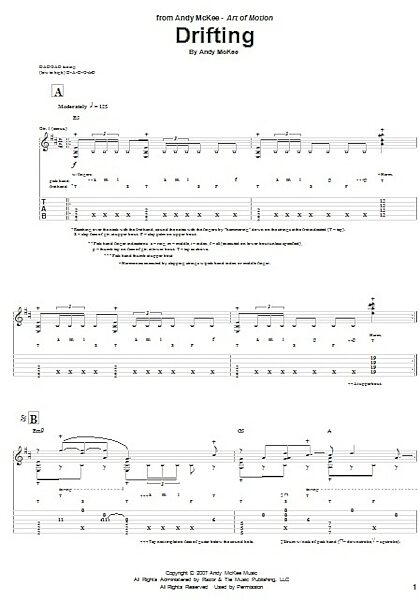 open zoom image for Drifting - Guitar TAB, New, Main