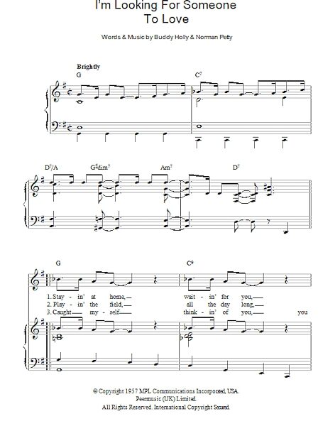 open zoom image for I'm Looking For Someone To Love - Piano/Vocal/Guitar, New, Main