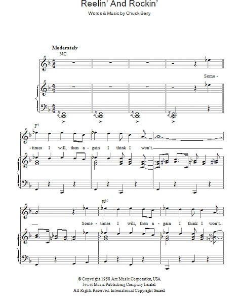 open zoom image for Reelin' And Rockin' - Piano/Vocal/Guitar, New, Main