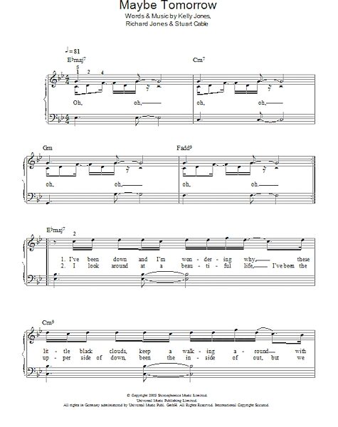 open zoom image for Maybe Tomorrow - Easy Piano, New, Main