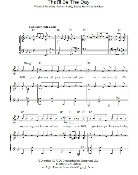 open zoom image for That'll Be The Day - Piano/Vocal/Guitar, New, Main