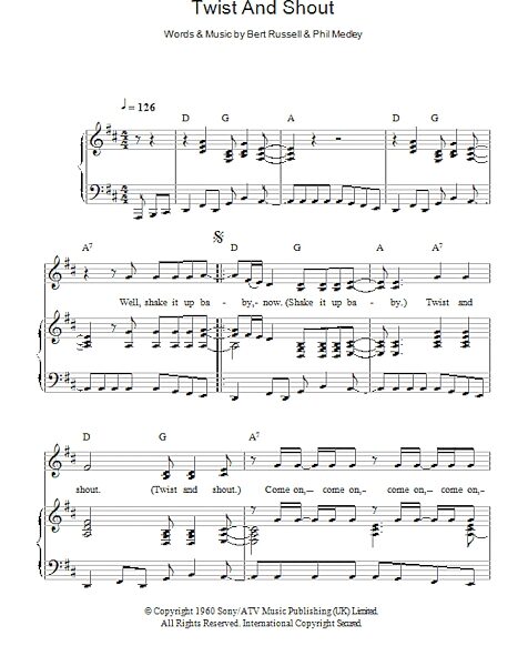 open zoom image for Twist And Shout - Piano/Vocal/Guitar, New, Main