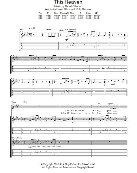 open zoom image for This Heaven - Guitar TAB, New, Main
