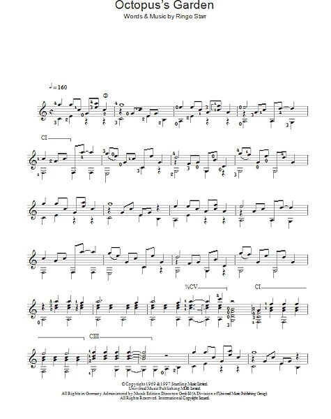 open zoom image for Octopus's Garden - Easy Guitar, New, Main