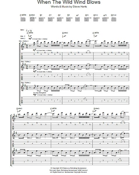 open zoom image for When The Wild Wind Blows - Guitar TAB, New, Main