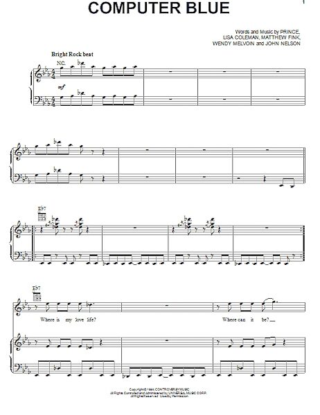 open zoom image for Computer Blue - Piano/Vocal/Guitar, New, Main