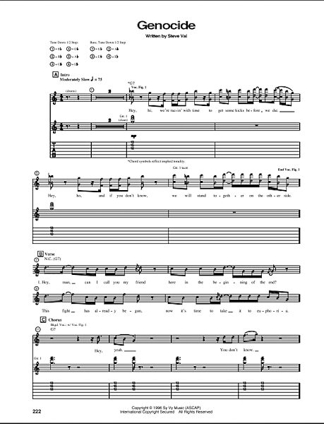 open zoom image for Genocide - Guitar TAB, New, Main