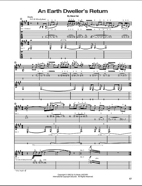 open zoom image for An Earth Dweller's Return - Guitar TAB, New, Main