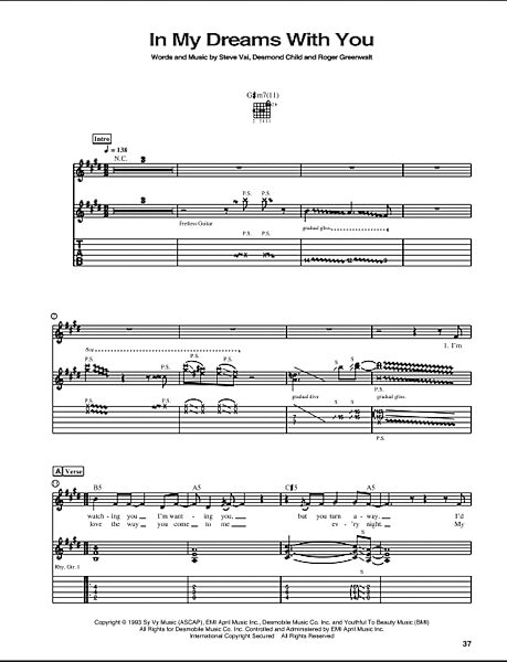 open zoom image for In My Dreams With You - Guitar TAB, New, Main